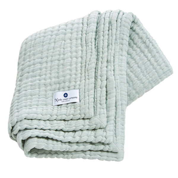 4 in 1 Baby Musselindecke Mint Large