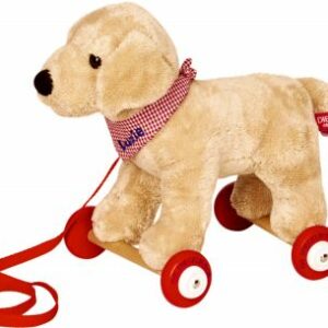 Labrador Luzie auf Holzrollen - Lustige Tierparade