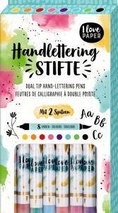 Handlettering-Doppelfaserstifte - I love Paper