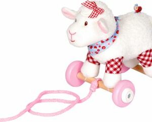 Lämmchen auf Holzrollen - BabyGlück