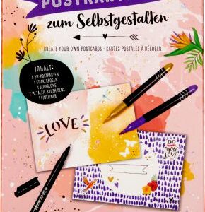 Postkarten zum Selbstgestalten - I love Paper