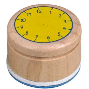 Stempel "Lern die Uhr" Bunte Geschenke