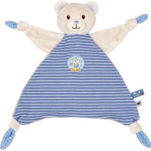 Schnuffeltuch Teddy, hellblau - BabyGlück