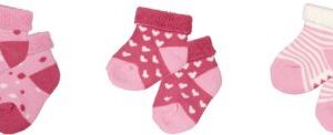 Babysöckchen, rosa - BabyGlück (3 Paar)