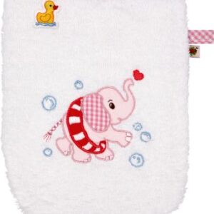 Waschhandschuh Elefant, rosa - BabyGlück
