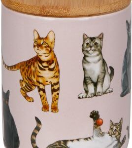 Vorratsdose "Katzen" aus Keramik - I love cats & dogs (ca. 0,65 l)