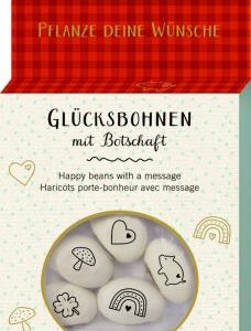 Glücksbohnen: Geprägte Saatbohnen Pflanze deine Wünsche - Viel Glück