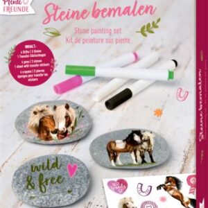 Steine bemalen - Pferdefreunde