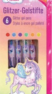Glitzer-Gelstifte (6 St.) - Einhorn-Paradies