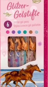Glitzer-Gelstifte (6 St.) - Pferdefreunde