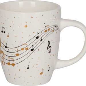 Porzellan-Tasse "Noten allover" - All about music