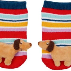 Rasselsöckchen Dackel - BabyGlück, one size (2-12 Mon.)