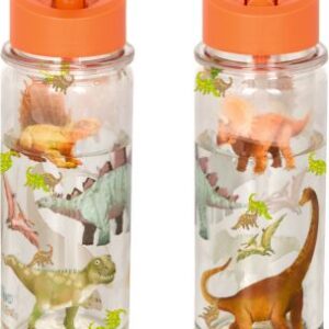 Glitzer-Trinkflasche (ca.0,3 l) - Dino Friends