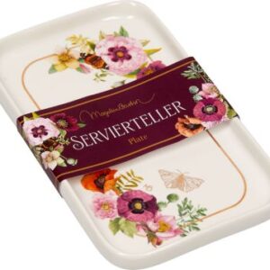 Servierteller Blütenzauber aus Porzellan (M. Bastin)