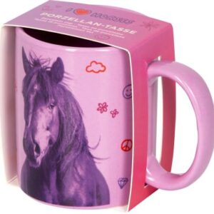 Porzellan-Tasse Love - I LOVE HORSES