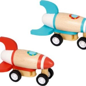 Rakete mit Rückziehmotor - Bunte Geschenke