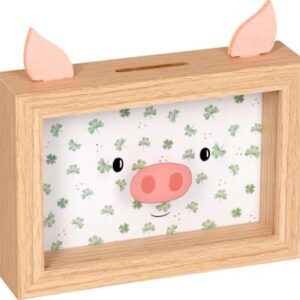 Sparschwein-Bilderrahmen - Viel Glück