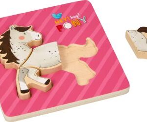 Steck-Puzzle - Mein kleiner Ponyhof (4 Teile)