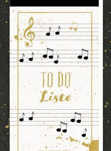 Notizblock - TO DO Liste (All about music)