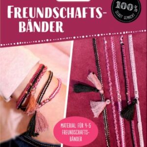 Freundschaftsbänder knüpfen (Roségold / Schwarz) - 100% selbst gemacht