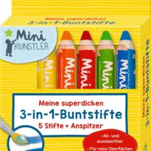 Meine superdicken 3-in-1-Buntstifte - Mini-Künstler