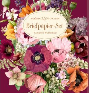 Briefpapier-Set - Blütenzauber (M. Bastin)