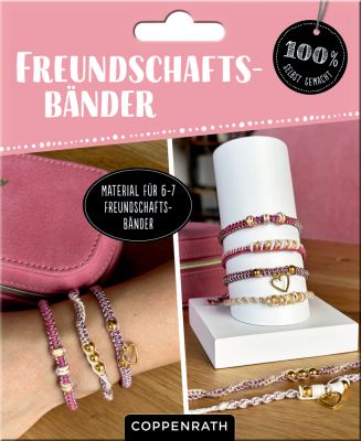 Freundschaftsbänder knüpfen Silber/Schwarz - 100% selbst gemacht