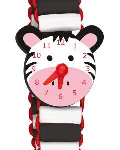 Zebra Emma, Meine erste Holzuhr  Die Lieben Sieben