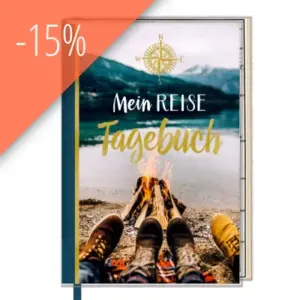 Eintragbuch mit Sammeltasche Mein Reisetagebuch (Reisezeit/Lagerfeuer)